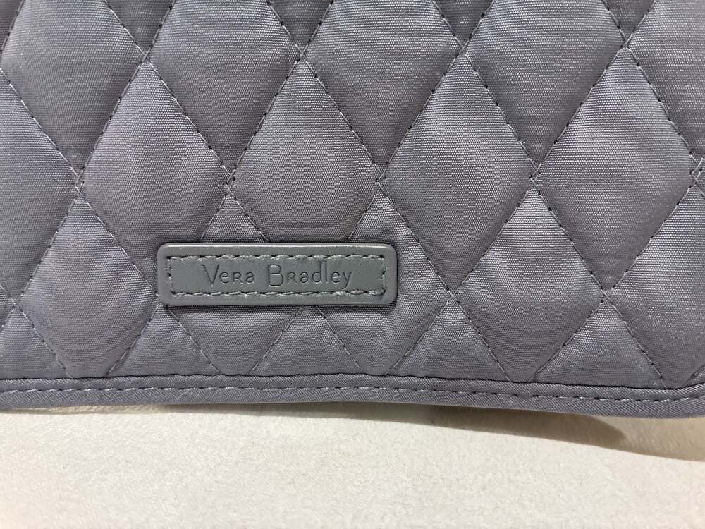 Vera Bradley RFID Wallet Crossbody Carbon Grey NWT